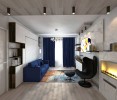 Дизайн проект однокомнатной квартиры Коломенская наб